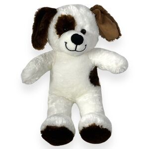 Build A Bear‎ Classic Puppy Dog White Brown Spots BAB 2016 Stuffed Animal Plush